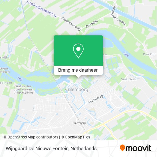Wijngaard De Nieuwe Fontein kaart