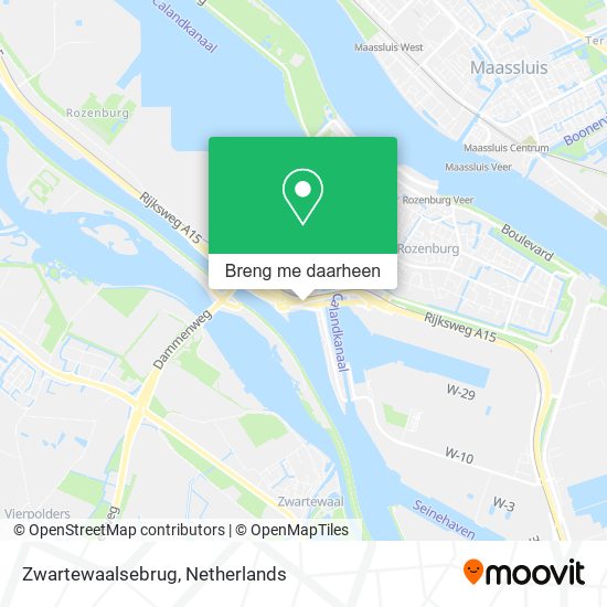 Zwartewaalsebrug kaart