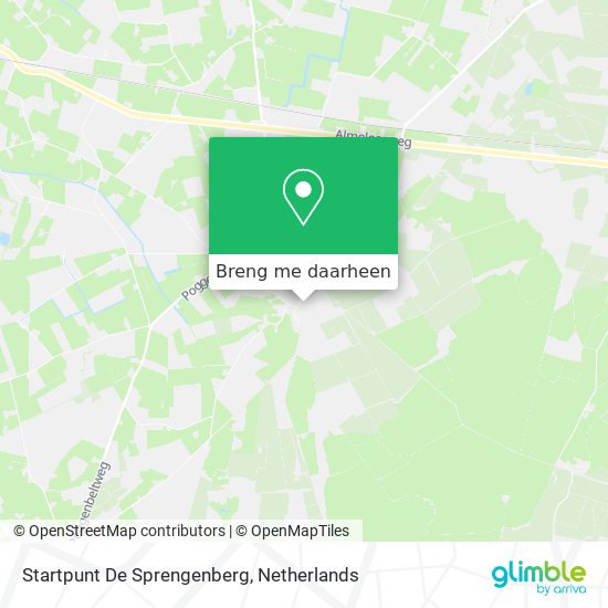 Startpunt De Sprengenberg kaart