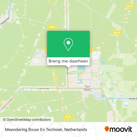 Meendering Bouw En Techniek kaart