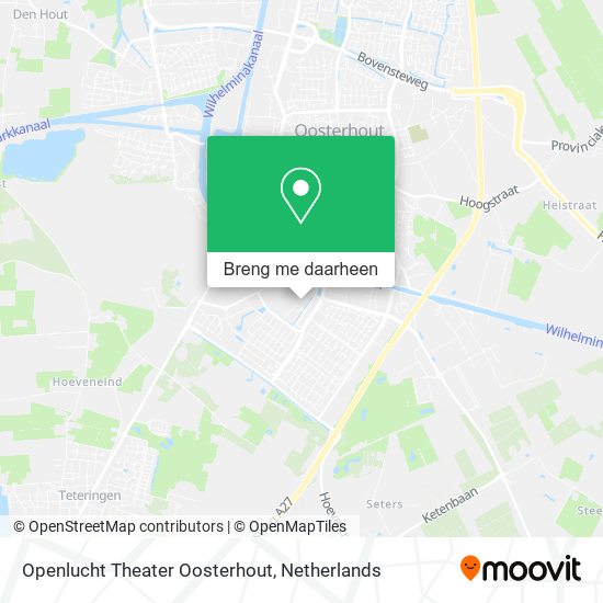 Openlucht Theater Oosterhout kaart