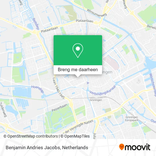 Benjamin Andries Jacobs kaart