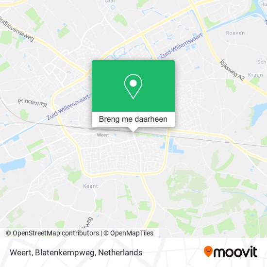 Weert, Blatenkempweg kaart