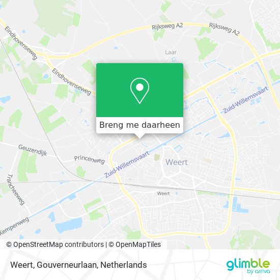 Weert, Gouverneurlaan kaart