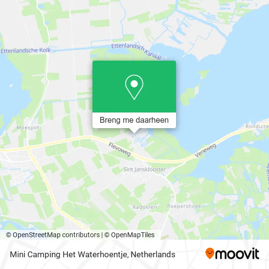 Mini Camping Het Waterhoentje kaart
