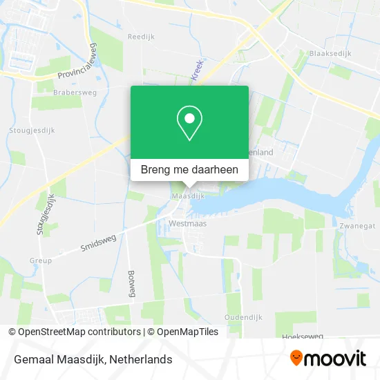 Gemaal Maasdijk kaart