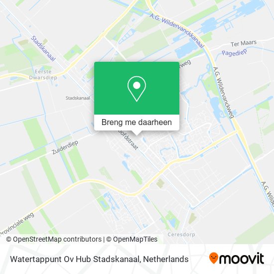 Watertappunt Ov Hub Stadskanaal kaart