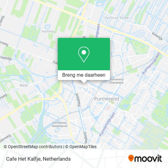 Cafe Het Kalfje kaart