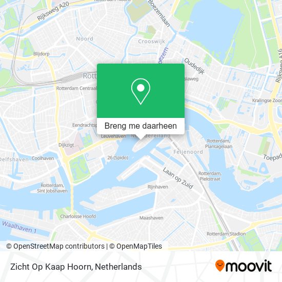 Zicht Op Kaap Hoorn kaart