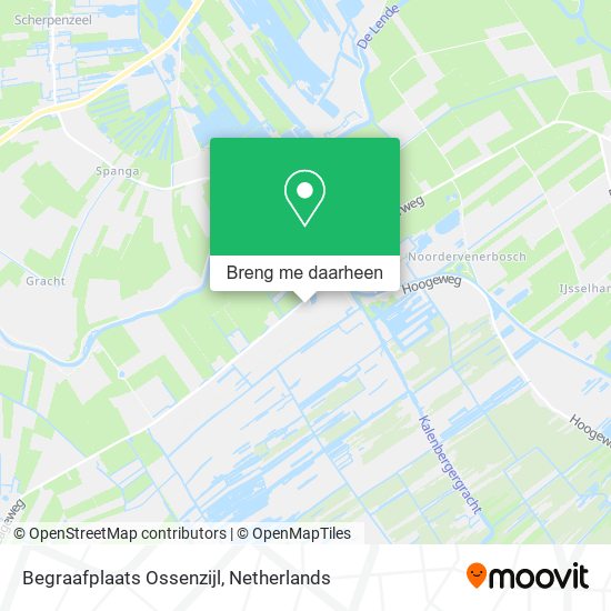 Begraafplaats Ossenzijl kaart