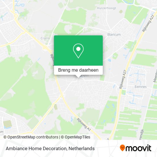 Ambiance Home Decoration kaart