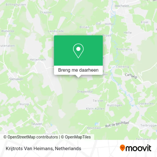 Krijtrots Van Heimans kaart