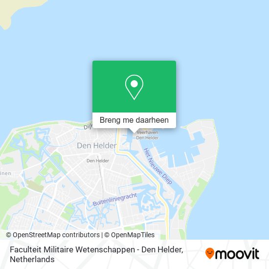 Faculteit Militaire Wetenschappen - Den Helder kaart