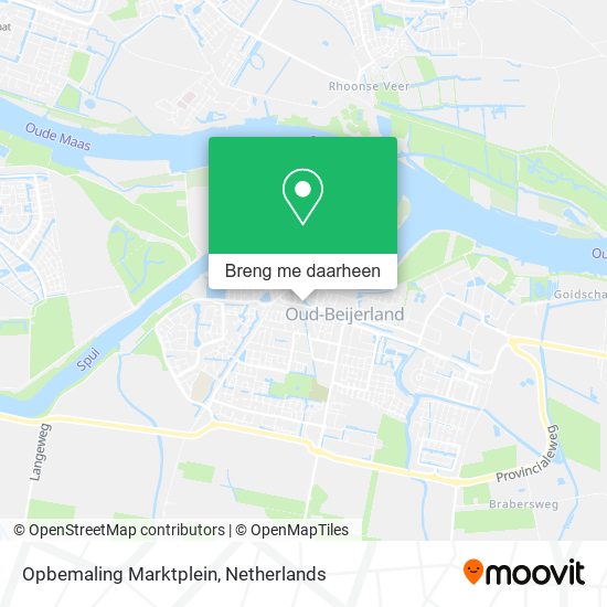 Opbemaling Marktplein kaart