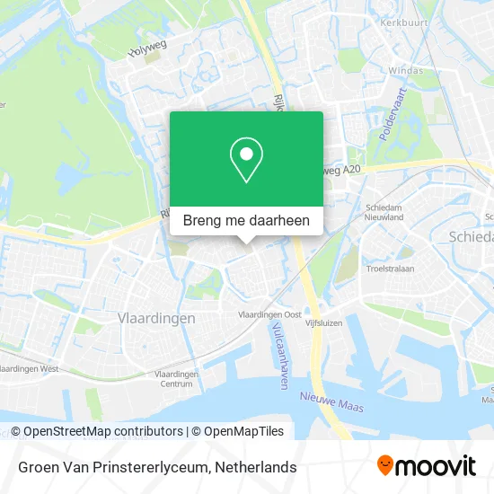 Groen Van Prinstererlyceum kaart