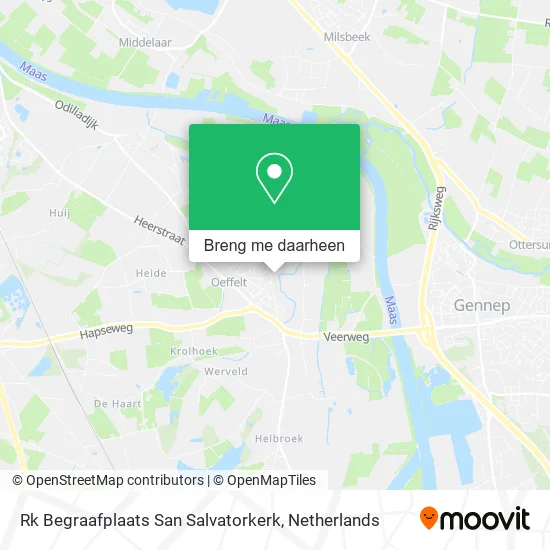 Rk Begraafplaats San Salvatorkerk kaart