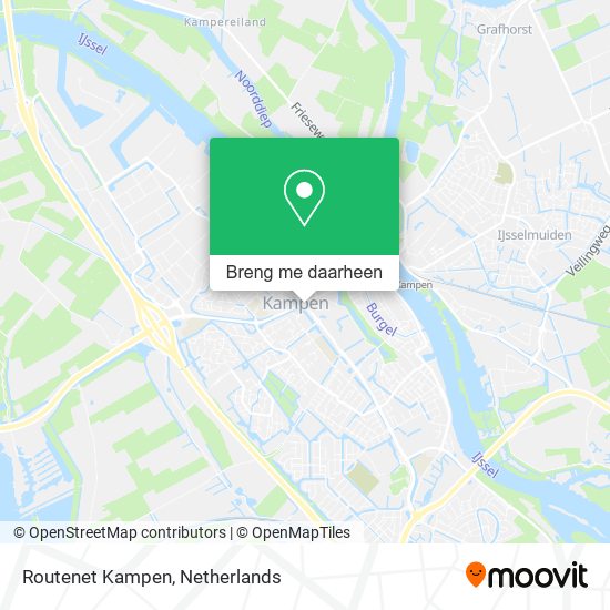 Routenet Kampen kaart