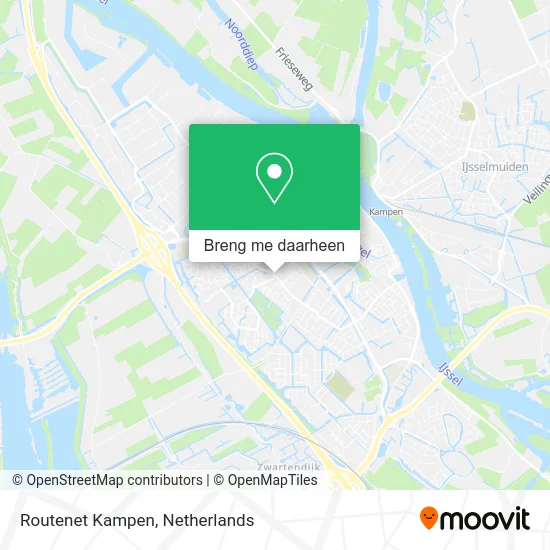 Routenet Kampen kaart