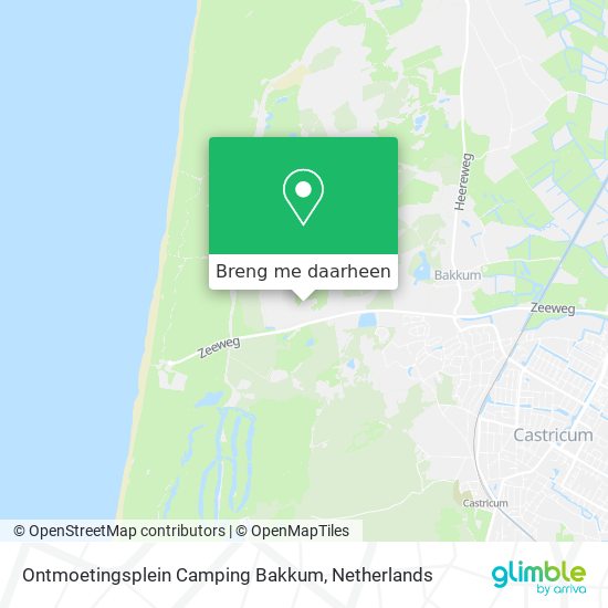 Ontmoetingsplein Camping Bakkum kaart