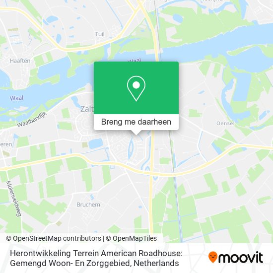 Herontwikkeling Terrein American Roadhouse: Gemengd Woon- En Zorggebied kaart