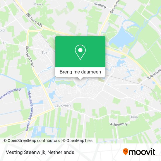 Vesting Steenwijk kaart
