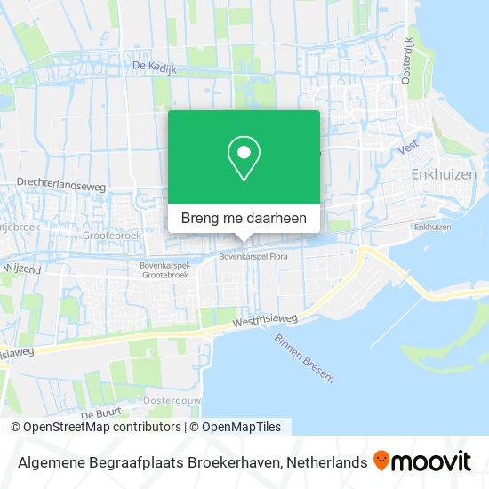 Algemene Begraafplaats Broekerhaven kaart