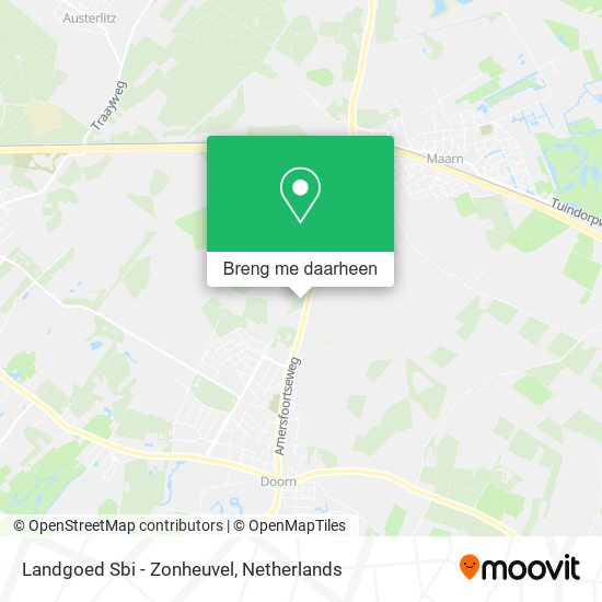 Landgoed Sbi - Zonheuvel kaart