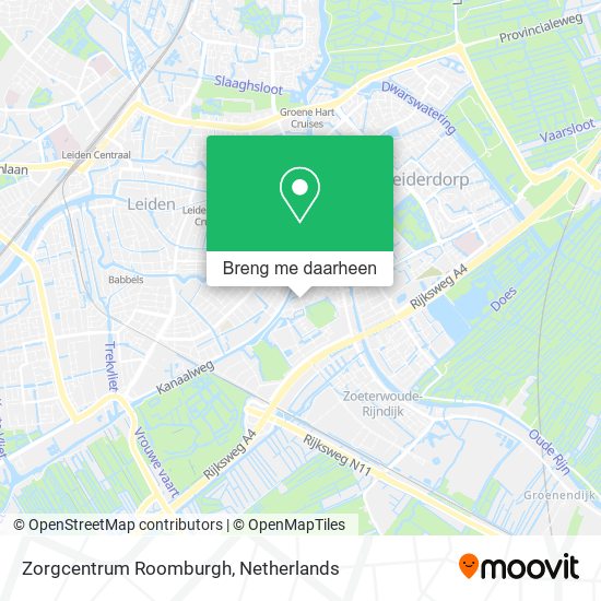 Zorgcentrum Roomburgh kaart