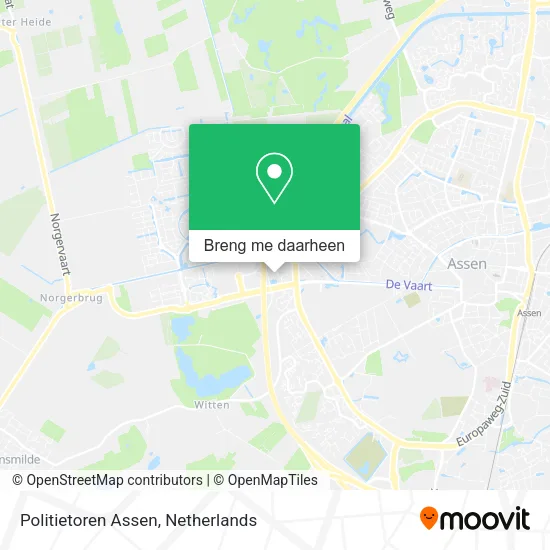 Politietoren Assen kaart