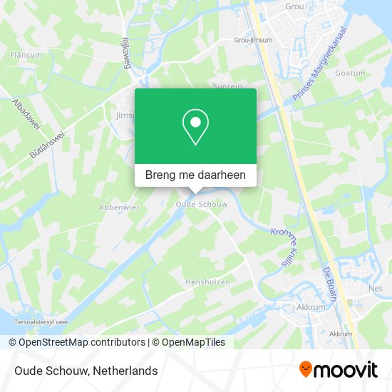 Oude Schouw kaart