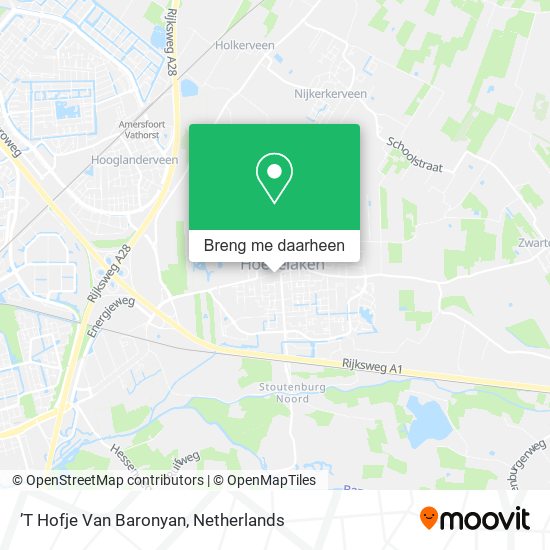 ’T Hofje Van Baronyan kaart