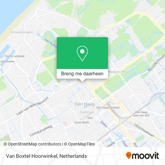 Van Boxtel Hoorwinkel kaart