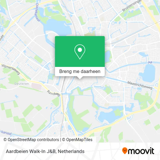 Aardbeien Walk-In J&B kaart