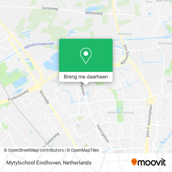 Mytylschool Eindhoven kaart