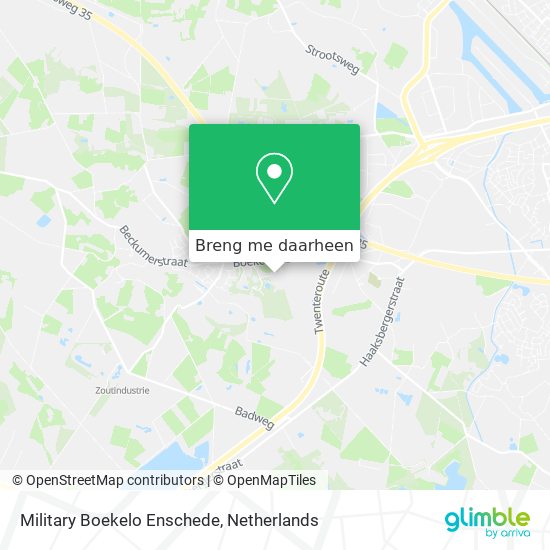 Military Boekelo Enschede kaart