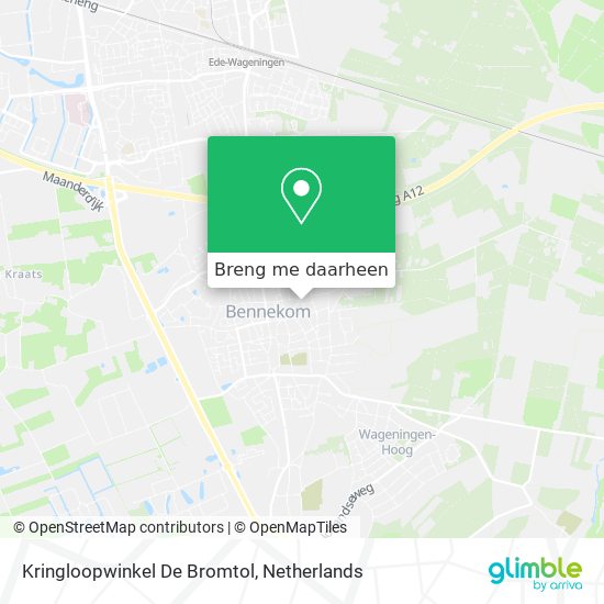 Kringloopwinkel De Bromtol kaart