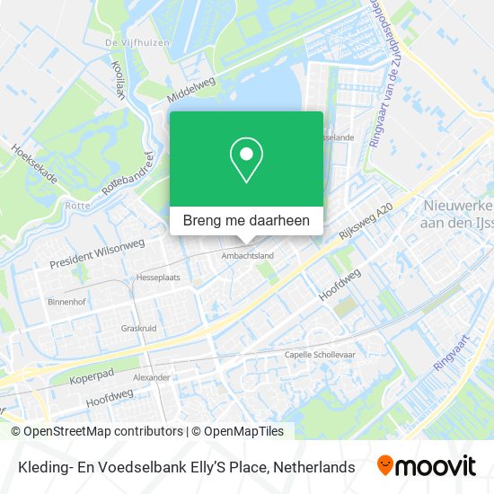 Kleding- En Voedselbank Elly’S Place kaart