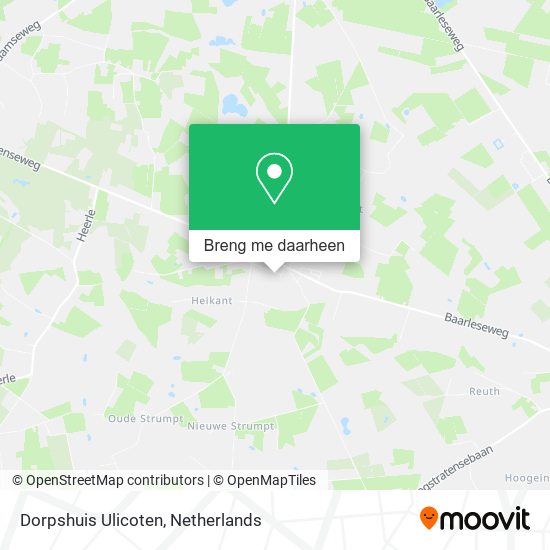 Dorpshuis Ulicoten kaart