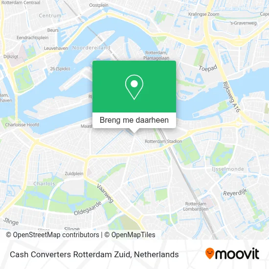 Cash Converters Rotterdam Zuid kaart
