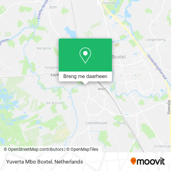 Yuverta Mbo Boxtel kaart