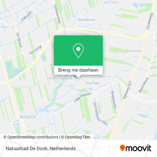 Natuurbad De Donk kaart