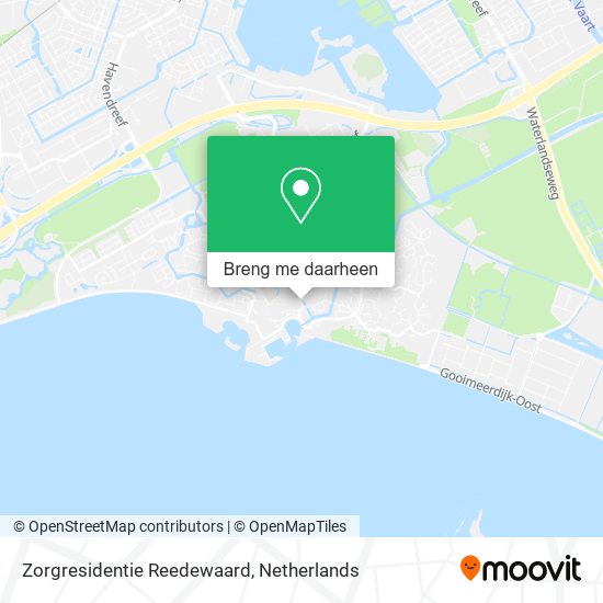 Zorgresidentie Reedewaard kaart