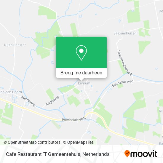 Cafe Restaurant 'T Gemeentehuis kaart