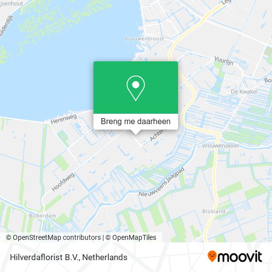 Hilverdaflorist B.V. kaart