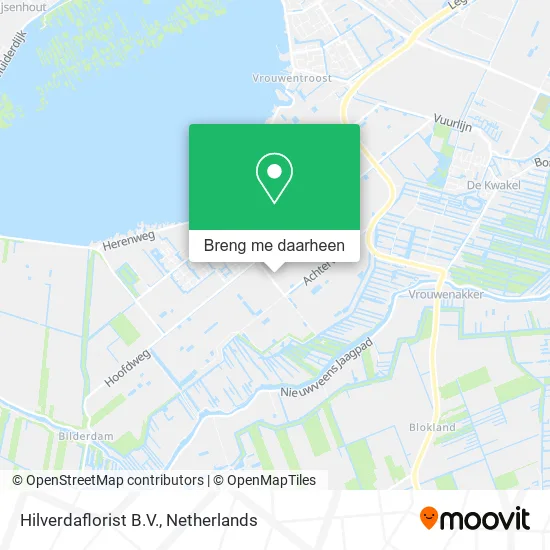 Hilverdaflorist B.V. kaart