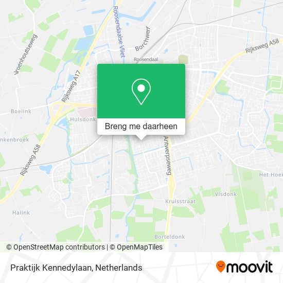 Praktijk Kennedylaan kaart