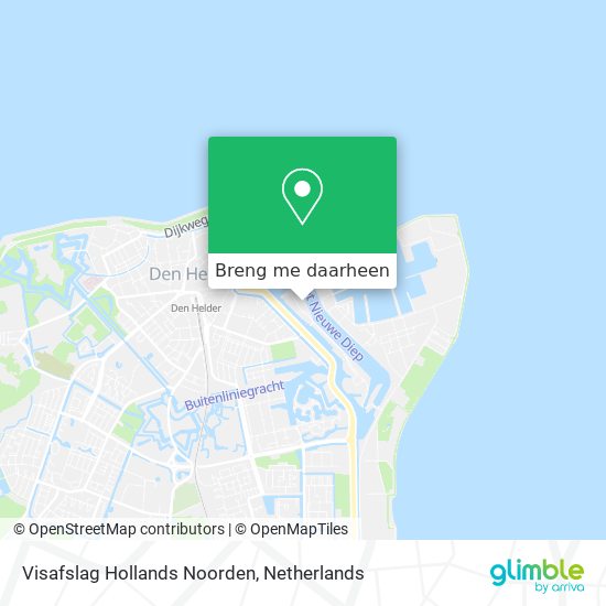 Visafslag Hollands Noorden kaart