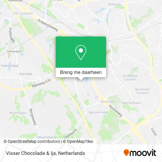 Visser Chocolade & Ijs kaart
