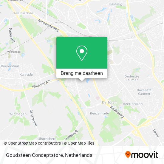 Goudsteen Conceptstore kaart