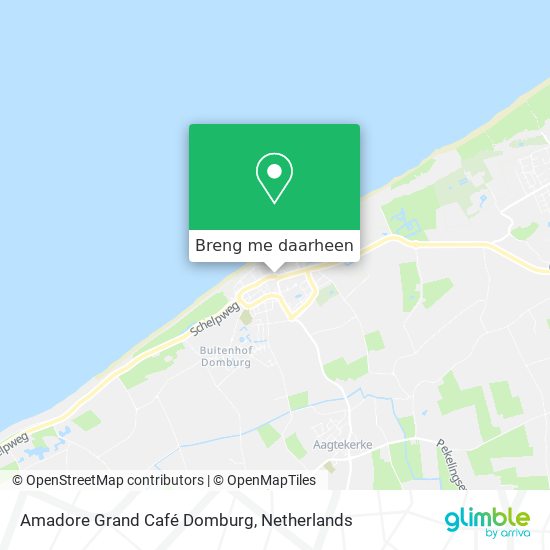 Amadore Grand Café Domburg kaart